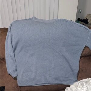 Hollister Light Blue Crew Neck Sweater